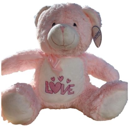 Picture of Plüsch-Teddybär, rosa "LOVE"