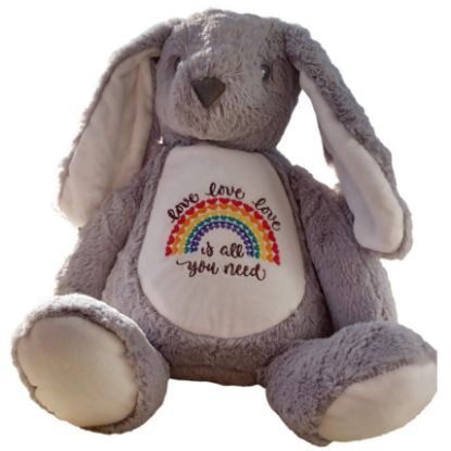 Picture of Plüsch-Hase, "All you need is LOVE"