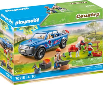 Picture of PLAYMOBIL®, Mobiler Hufschmied, Country Ponyhof II, 70518