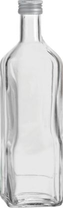 Picture of R, Flasche 4Kant klar/Schraubver. PP31,5si, Maraska, 1000ml, silber