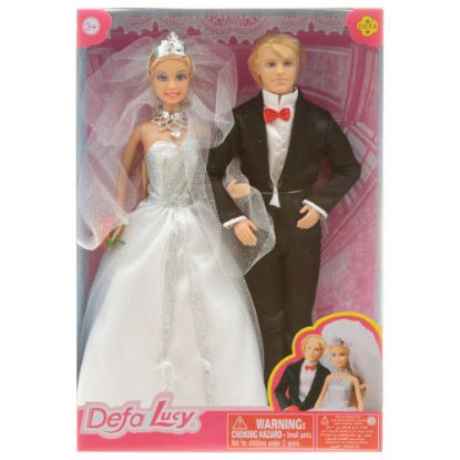Picture of ToyToyToy, Lucy + Kevin Hochzeitspaar Set sortiert, 22x5,5x32,5cm