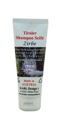 Bild von Tiroler Shampoo Seife - Zirbe - 75ml