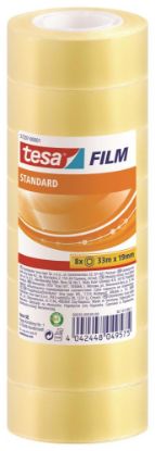 Picture of tesa®, Film Standard, 33m x 19mm, transparent, 8 Rollen