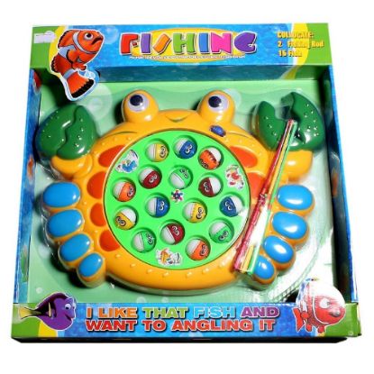 Bild von ToyToyToy, Fischfangspiel mit Musik & 2 Angeln sortiert, 4x32,5x31,5cm, 299180
