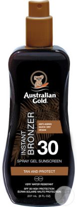 Bild von Australian Gold Spray Gel SPF 30 mit Bronzer