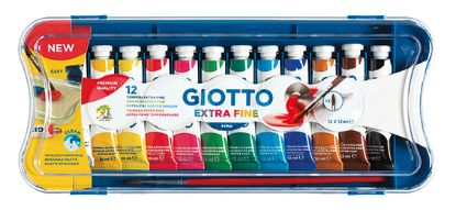 Picture of Giotto Tempera extra fine Poster Paint 12x12ml.