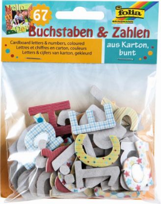 Picture of Buchstaben und Zahlen aus Karton