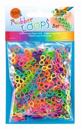 Picture of Rubber Loops 8er bunt 500 Stück