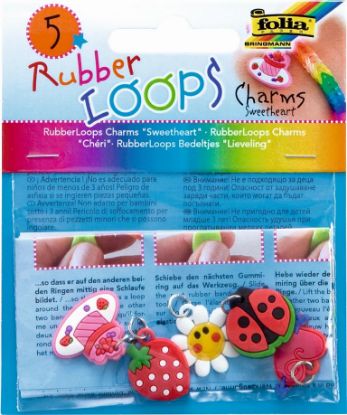 Picture of Rubber Loops Charms Sweetheart