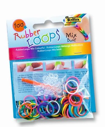 Picture of Rubber Loops Mix bunt
