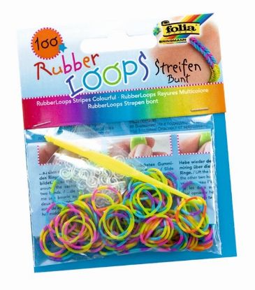 Picture of Rubber Loops Streifen bunt