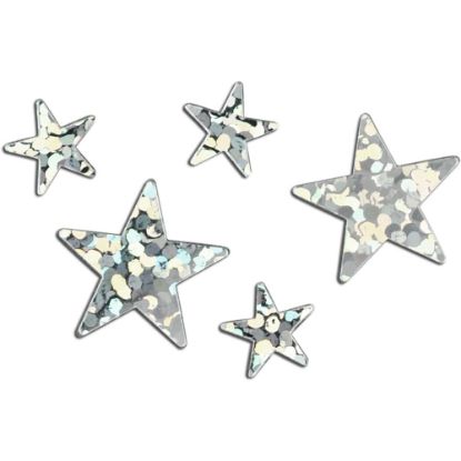 Bild von Streuteile Sterne silber-holo