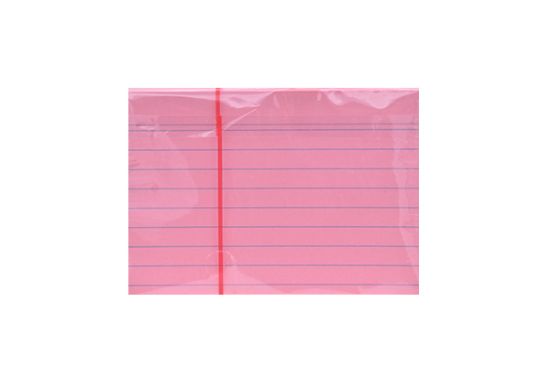 Bild von Karteikarten A7 100 Stück rosa liniert