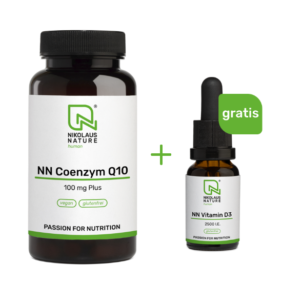 Picture of NN Coenzym Q10 100 mg + GRATIS NN Vitamin D3 2500