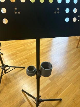 Zeige Details für Getränkehalter für Notenständer - Klarinette/Sax Bild von Getränkehalter für Notenständer - Klarinette/Sax
