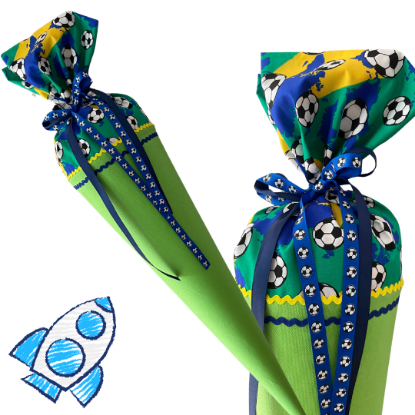 Picture of Personalisierbare Schultüte – Fußball